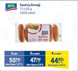 Aro Sandviç Ekmeği 65 g 7'li 