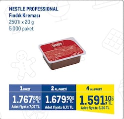 Nestle Professional 20 gr 250'li Kakaolu Fındık Kreması