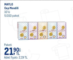 Maylo 10'lu Paket 100 Yaprak Kağıt Cep Mendili