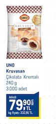 Uno Çikolata Kremalı Kruvasan 240 gr