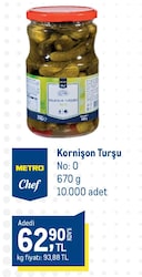 Metro Chef Kornişon Turşu No:0 670 g