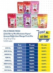Pol's Freeze Fresh Kurutulmuş Çilek 15 gr
