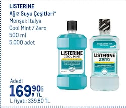 Listerine Cool Mint 500 ml Gargara