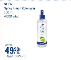 Selin Limon Sprey Kolonya 150 ml