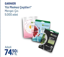 Garnier Nem Bombası Normal ve Kuru Ciltler Canlandırıcı Kağıt Yüz Maskesi