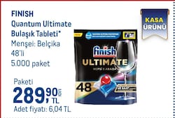 Finish Quantum Ultimate Bulaşık Makinesi Tableti 48'li