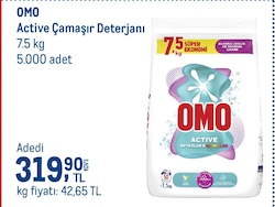 Omo 7.5 kg Toz Deterjan