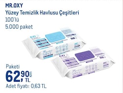 Mr. Oxy Yüzey Temizlik Havlusu 100 Yaprak