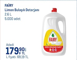 Fairy Limon 2600 ml Bulaşık Deterjanı