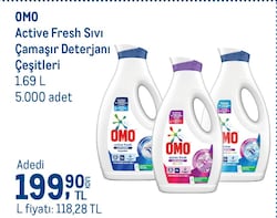 Omo Cold Power Sıvı Deterjan 1.69 lt