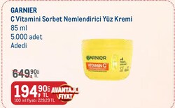 Garnier C Vitamini Sorbet Nemlendirici Yüz Kremi 85 ml