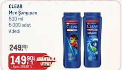 Clear Men Şampuan Çeşitleri 500 ml