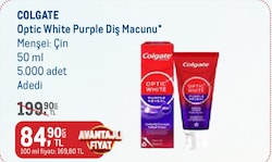 Colgate Optic White Purple Diş Macunu 50 ml