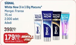 Signal White Now 3in1 Diş Macunu Çeşitleri 75 ml