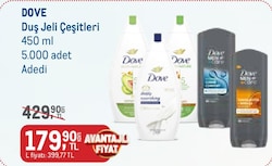 Dove Duş Jeli Çeşitleri 450 ml