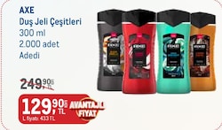 Axe Duş Jeli Çeşitleri 300 ml