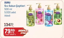 Duru Sıvı Sabun Çeşitleri 500 ml