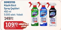 Domestos Köpük Gücü Sprey Çeşitleri 450 ml