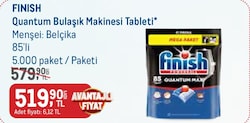 Finish Quantum Bulaşık Makinesi Tableti 85'li