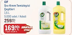 Cif Sıvı Krem Temizleyici Çeşitleri 1,5 l
