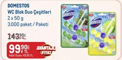 Domestos Wc Blok Duo Çeşitleri 2x50 g