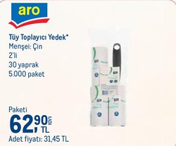 Aro Tüy Toplayıcı Yedek 2'li