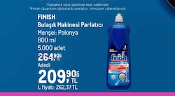 Finish Bulaşık Makinesi Parlatıcı 800 ml