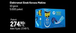 Raid Elektromat Sinek Kovucu Makine 10 Gece
