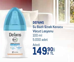 Defans Su Bazlı Sinek Kovucu Vücut Losyonu 100 ml