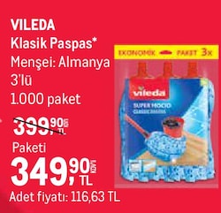 Vileda Klasik Paspas 3'lü