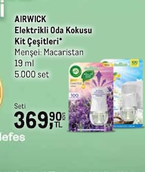 Airwick Elektrikli Oda Kokusu Kit 19 ml