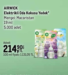 Airwick Elektrikli Oda Kokusu Yedek