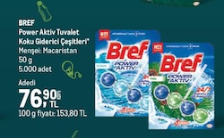 Bref Power Aktiv tuvalet Koku Giderici 50 g