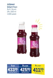 Doğanay Şalgam Suyu Çeşitleri 24x300 ml