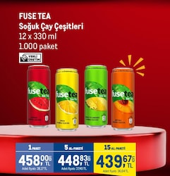 Fuse Tea Soğuk Çay Çeşitleri 12x330 ml