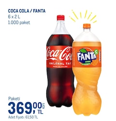 Coca Cola/Fanta 6x2 l