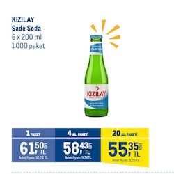 Kızılay Sade Soda 6x200 ml