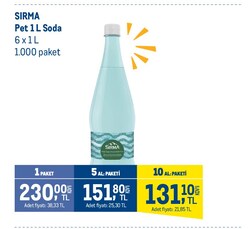 Sırma Pet 1 l Soda