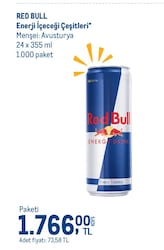 Red Bull Enerji İçeceği Çeşitleri 24x355 ml