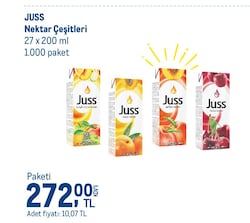 Juss Nektar Çeşitleri 27x200 ml