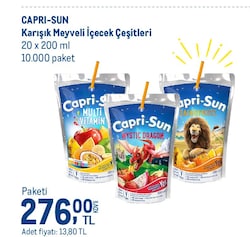 Capri Sun Meyve Suyu Çeşitleri 20x200 ml