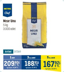 Metro Chef Mısır Unu 5 kg