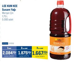 Lee Kum Kee Susam Yağı 1,75 l