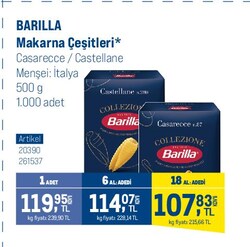 Barilla Makarna Çeşitleri 500 g