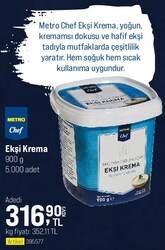 Metro Chef Ekşi Krema 900 g