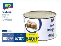 Aro Ton Balığı 1705 g