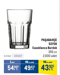 Paşabahçe 52708 Casablanca Bardak 355 cc