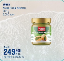 Züber Antep Fıstığı Kreması 200 g