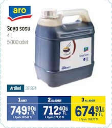 Aro Soya Sosu 4 l