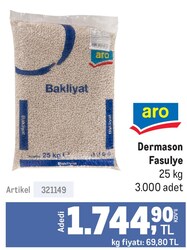 Aro Dermason Fasulye 25 kg